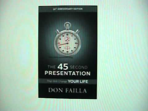 Don Failla The 45 Seconds Presentation Video By Don Failla Audio Video YouTube