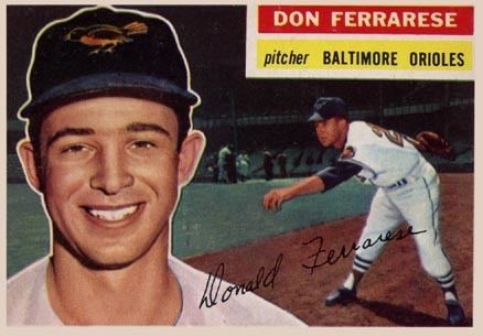 Don Ferrarese 1956 Topps Don Ferrarese 266 Baseball Card Value Price Guide