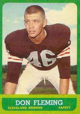 Don Fleming (American football) 1963 Topps Don Fleming 22 Football Card Value Price Guide