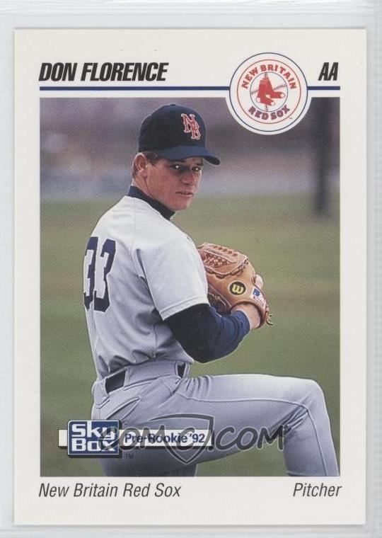 Don Florence 1992 SkyBox PreRookie New Britain Red Sox 485 Don Florence