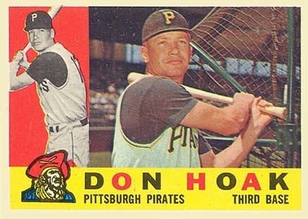Don Hoak 1960 Topps Don Hoak 373 Baseball Card Value Price Guide