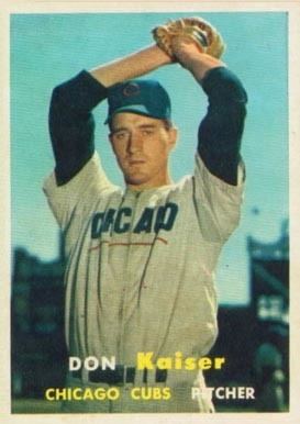 Don Kaiser 1957 Topps Don Kaiser 134 Baseball Card Value Price Guide