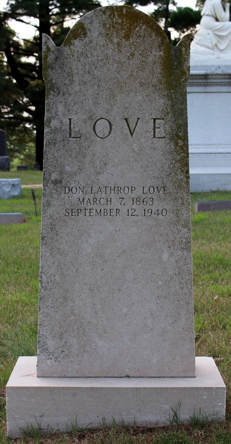 Don Lathrop Love Don Lathrop Love 1863 1940 Find A Grave Memorial