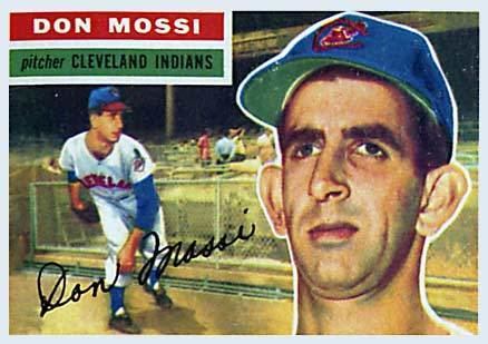 Don Mossi 1956 Topps Don Mossi 39 Baseball Card Value Price Guide