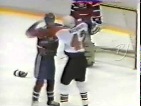 Don Nachbaur 19870115 Don Nachbaur vs Shane Corson hockey fight YouTube
