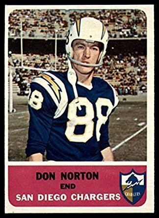 Don Norton Amazoncom Football NFL 1962 Fleer 78 Don Norton NM Chargers