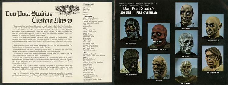 Don Post 1977 Don Post Catalog Blood Curdling Blog of Monster Masks