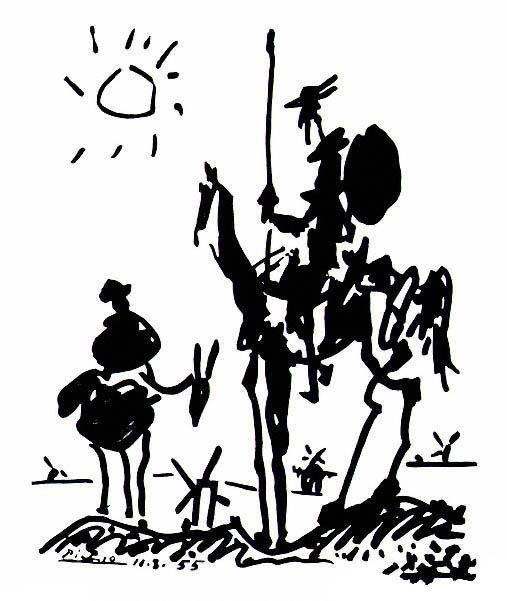 Don Quixote (Picasso) wwwpablopicassoorgimagespaintingsdonquixotejpg