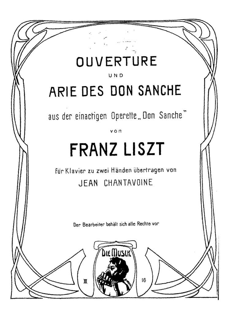 Don Sanche Don Sanche S1 Liszt Franz IMSLPPetrucci Music Library Free