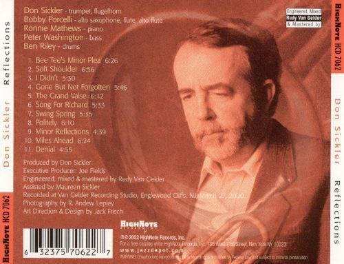 Don Sickler Reflections Don Sickler Songs Reviews Credits AllMusic