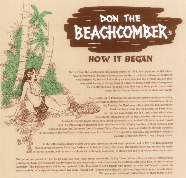 Don the Beachcomber Don the Beachcomber The Locations Updated 012417 Tiki Central