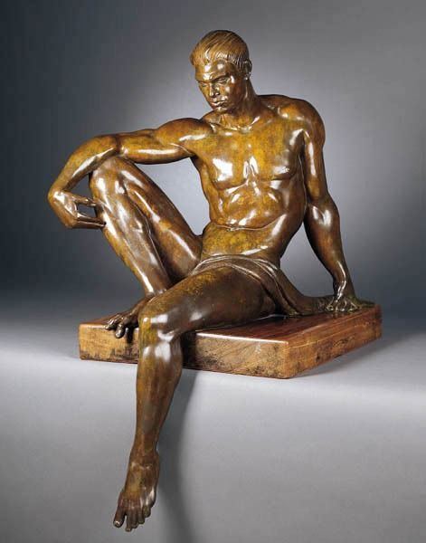 Donal Hord Donal Hord American 19021966 Young bather bronze