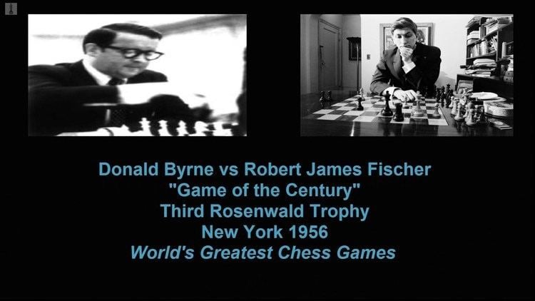 Donald Byrne Donald Byrne vs Bobby Fischer Game of the Century YouTube