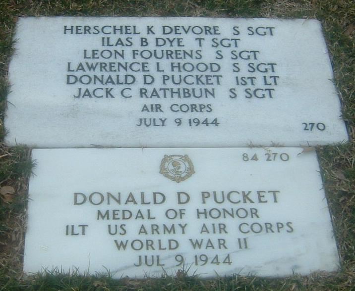 Donald D. Pucket First Lieutenant Donald D Pucket St Lousi MO Medal Of Honor