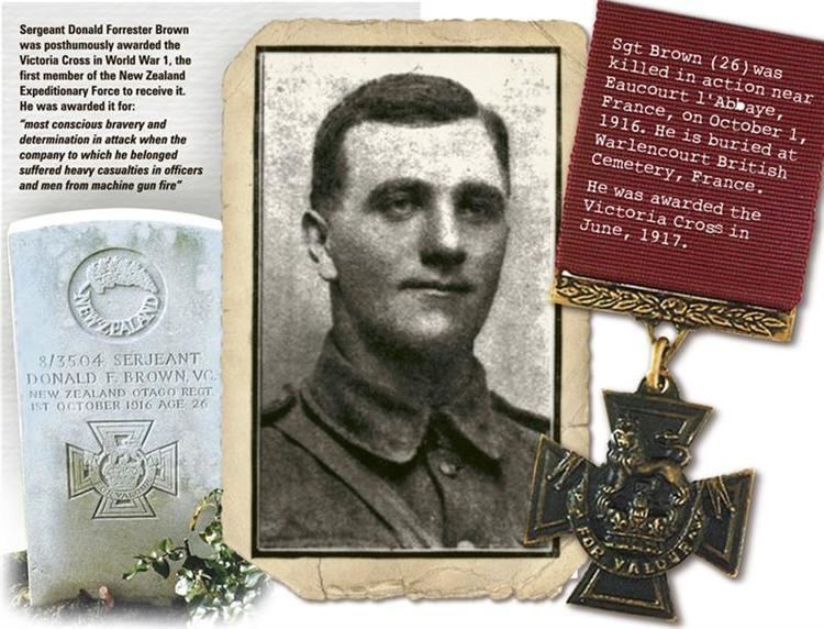 Donald Forrester Brown Family searches for Victoria Cross Otago Daily Times Online News