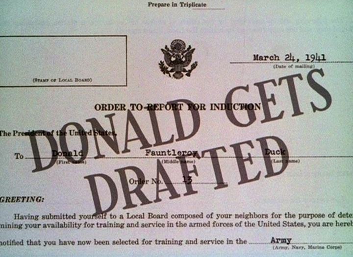 Donald Gets Drafted Donald Gets Drafted 1942 The Internet Animation Database