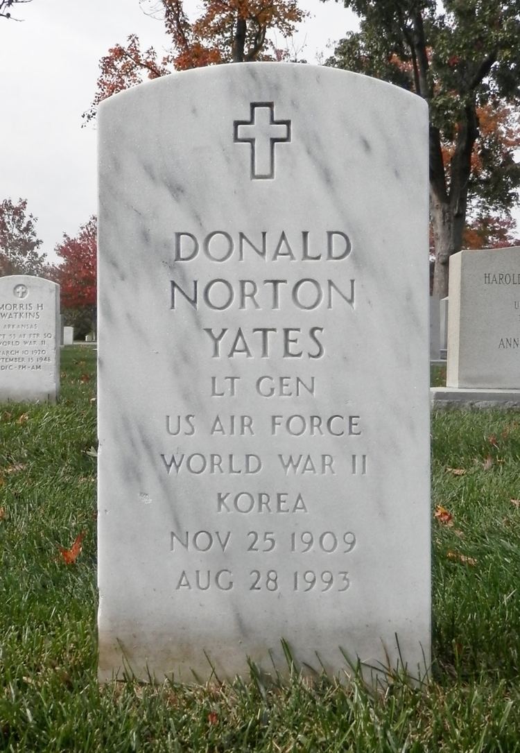 Donald Norton Yates Gen Donald Norton Yates 1909 1993 Find A Grave Memorial