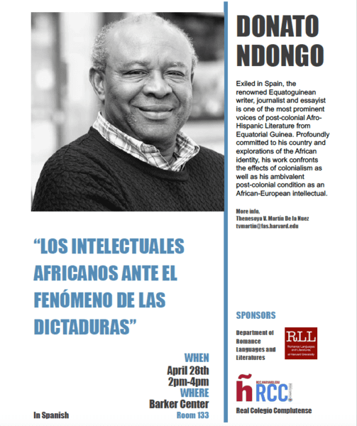 Donato Ndongo-Bidyogo Donato Ndongo Bidyogo Los intelectuales africanos ante el fenmeno