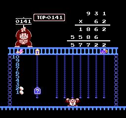 Donkey Kong Jr. Math Donkey Kong Jr Math USA Europe ROM lt NES ROMs Emuparadise