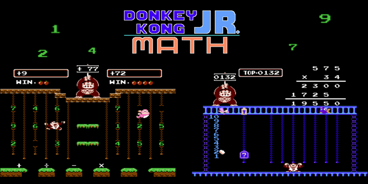 Donkey Kong Jr. Math Donkey Kong Jr Math NES Games Nintendo