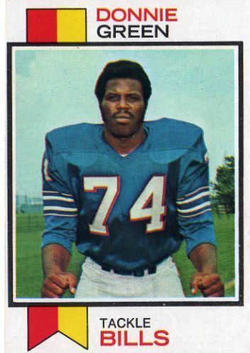 Donnie Green BUFFALO BILLS Donnie Green 258 TOPPS 1973 NFL American Football