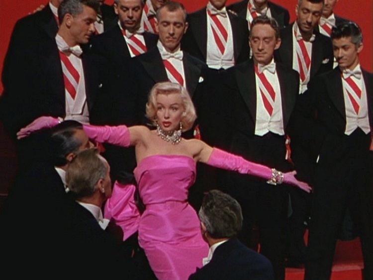 Dont Give Up the Sheep movie scenes  left was inspired by Marilyn Monroe s performance of the song Diamonds Are a Girl s Best Friend right in the 1953 film Gentlemen Prefer Blondes 