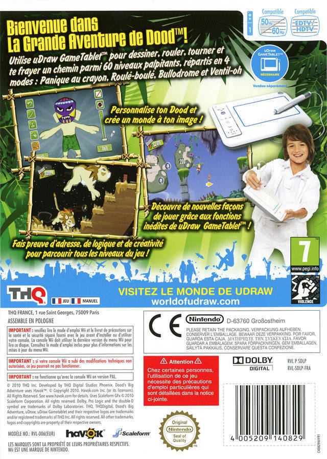 Dood's Big Adventure Dood39s Big Adventure Box Shot for Wii GameFAQs