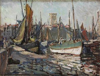 Dora Meeson Dora Meeson 18691955 High tide La Rochelle 1900s
