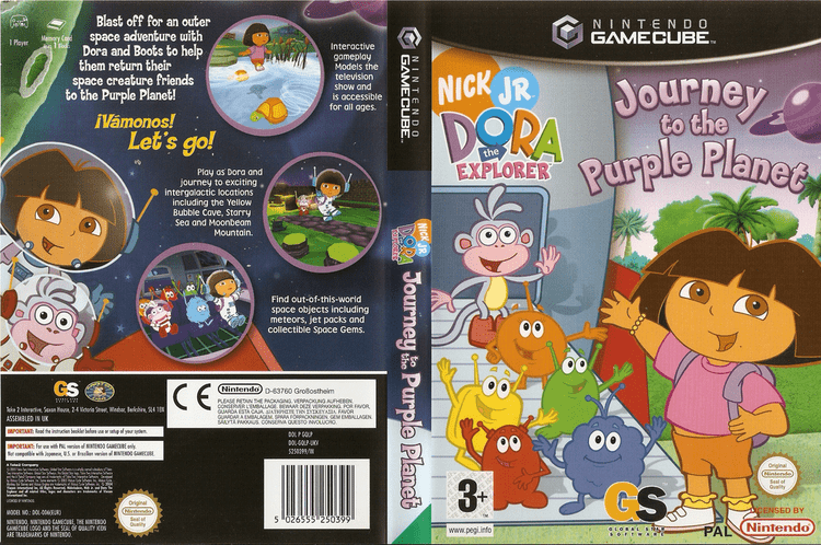 Dora the Explorer: Journey to the Purple Planet artgametdbcomwiicoverfullHQENGQLP54png