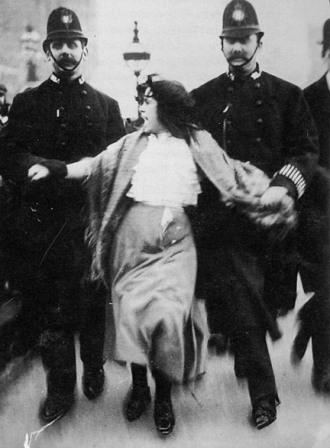 Dora Thewlis UK Sixteenyearold suffragette Dora Thewlis is arrested by two
