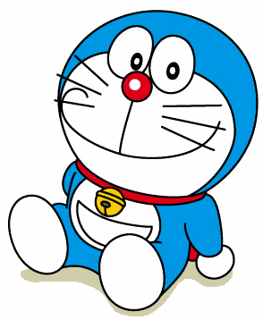 Doraemon, a fictional character in the Japanese manga and anime series "Doraemon".