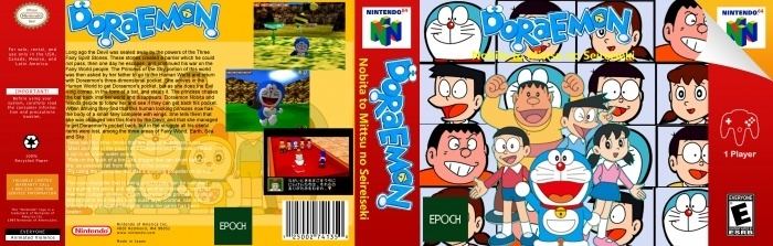Doraemon: Nobita to Mittsu no Seireiseki Doraemon 64 Nobita and Three Fairy Stones Nintendo 64 Box Art Cover