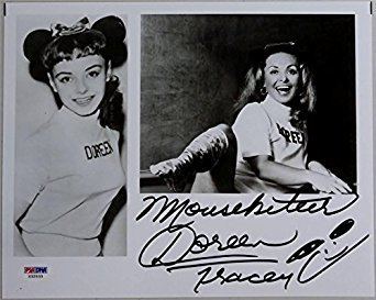 Doreen Tracey Doreen Tracey Signed Mickey Mouse Club Mouseketeer 8x10.