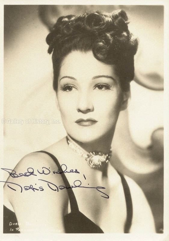 Doris Dowling Doris Dowling Photograph Signed Autographs Manuscripts