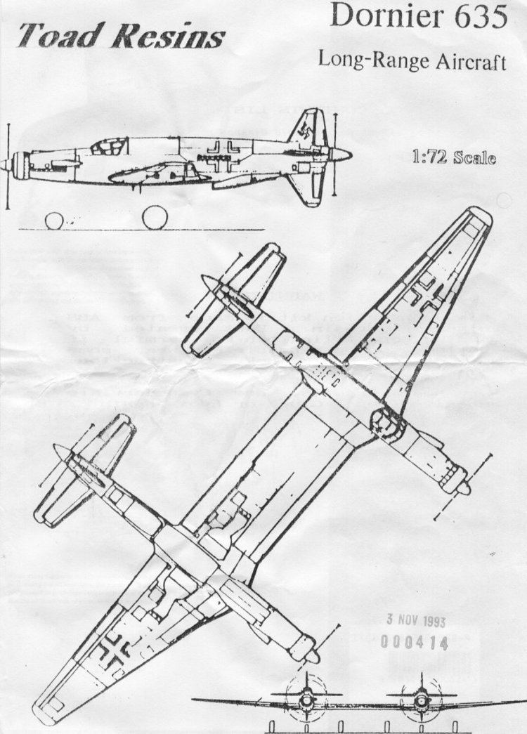 Dornier Do 635 Luft 46 Models Dornier Do 635Z
