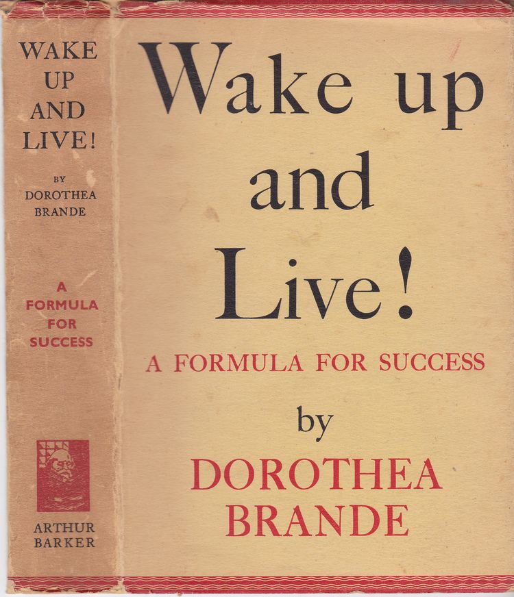 Dorothea Brande DOROTHEA BRANDE39S TIMELESS FORMULA FOR SUCCESS ANIMAL MY