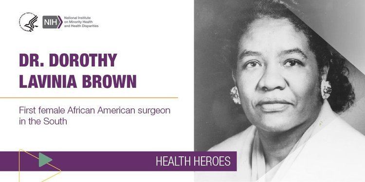 Dorothy Lavinia Brown Health Disparities on Twitter Against all odds Dr Dorothy