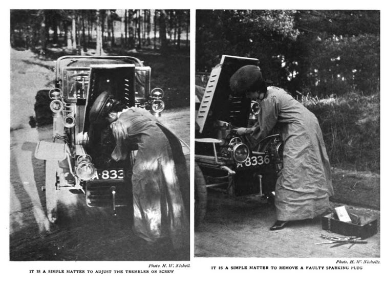 Dorothy Levitt Photos Advice for female drivers in 1909