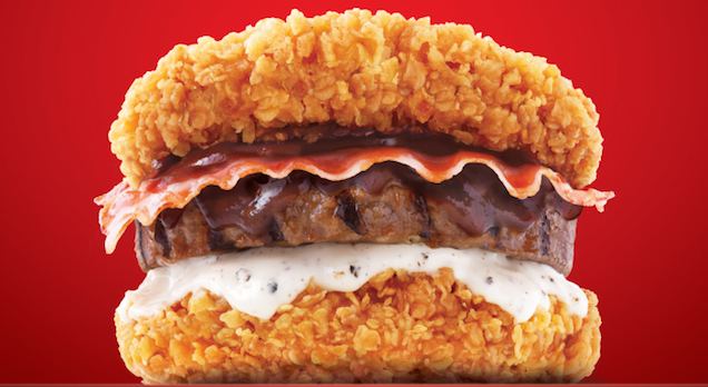 Double Down (sandwich) The new Double Down burger is even more ridiculous than the original