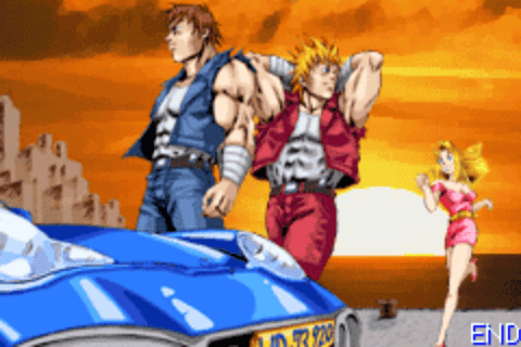 Double Dragon Advance GBA 2 player 60fps 