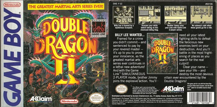 Double Dragon II (Game Boy) Double Dragon Dojo Double Dragon II Game Boy version review