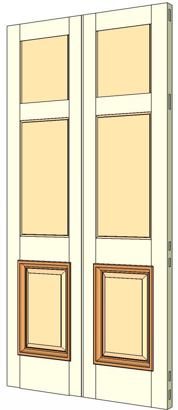 Double margin doors