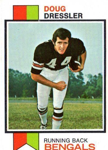 Doug Dressler CINCINNATI BENGALS Doug Dressler 254 RC TOPPS 1973 NFL American