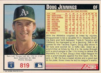 Doug Jennings The Trading Card Database Doug Jennings Gallery