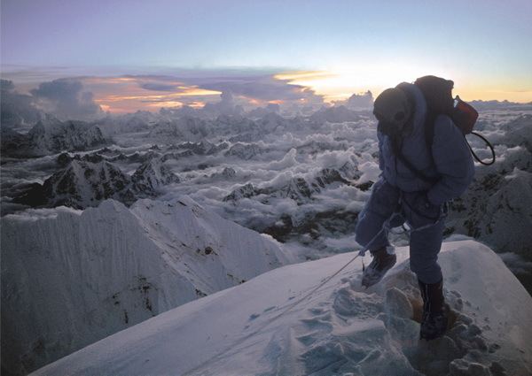 Dougal Haston Dougal Haston on Everest Summit Nepal Print 0265