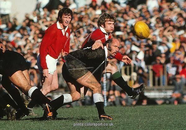 Dougie Morgan Sid Going of the Maoris and Dougie Morgan of the Lions 1977