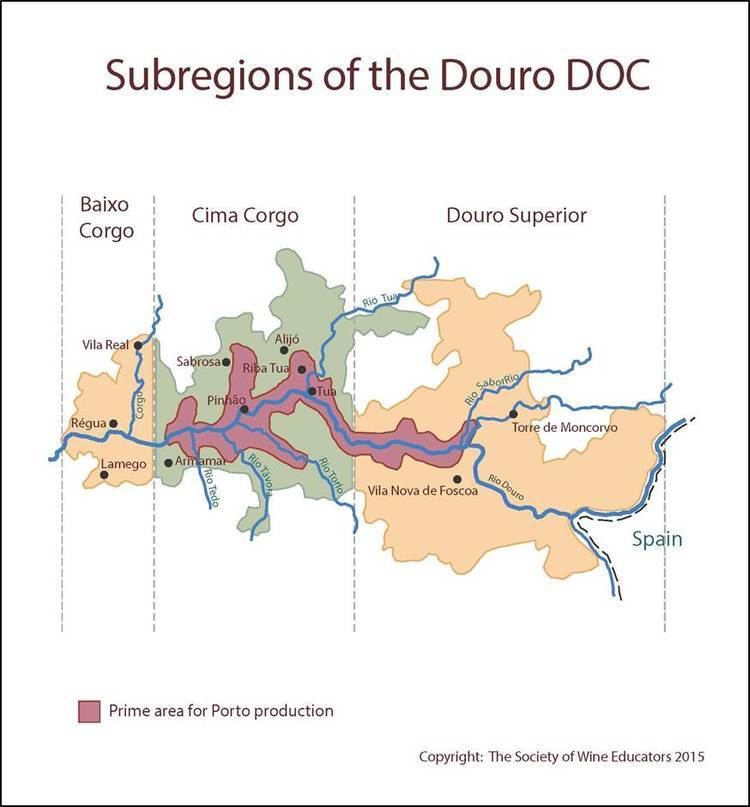 Douro DOC SWE Wine Map 2015 PortugalDouro DOC Wine Wit and Wisdom