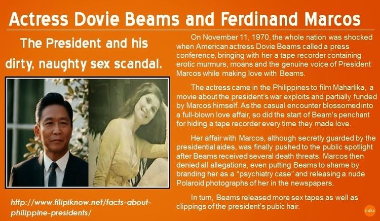 The statement about Dovie Beams and Ferdinand Marcos