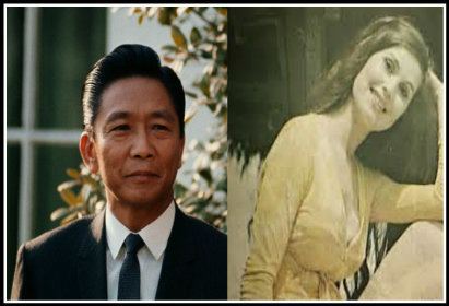 Ferdinand Marcos on the left and Dovie Beams on the right