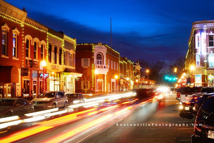 Downtown Bentonville Bentonville Photography of Christmas Lights Bentonville Square
